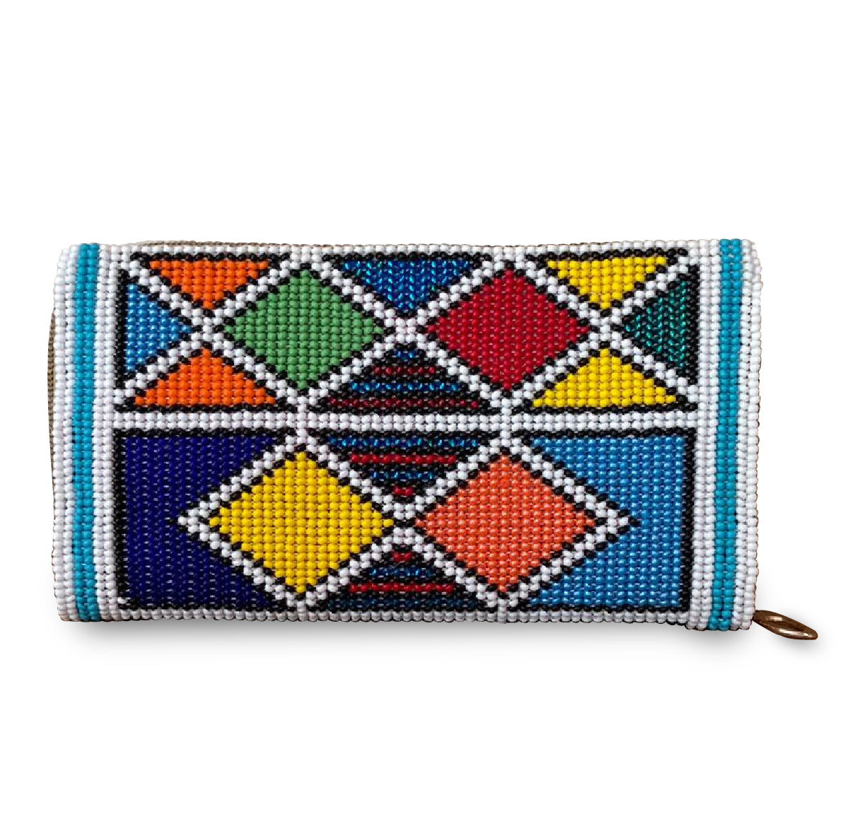 Beaded Purse Colourful Diamonds