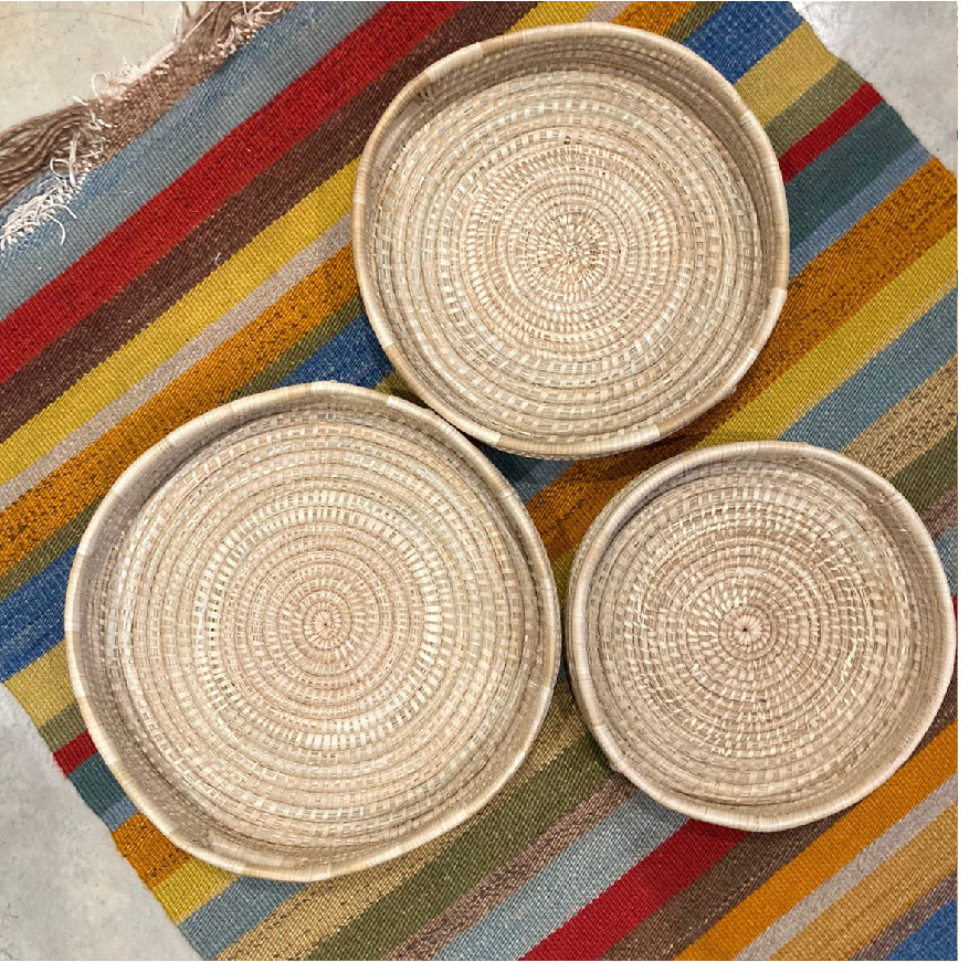 Malawian Woven Trays - Set of 3