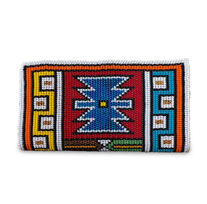 Beaded Purse Ndebele Blue Center