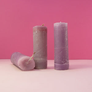 Candles by Jonathan - Candyfloss Pink and Purple Collection