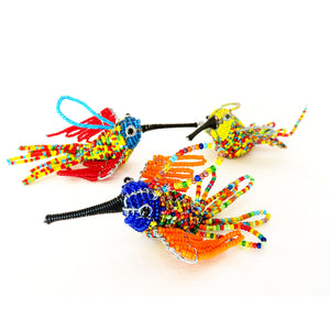 Speckled Beaded Bird decorations